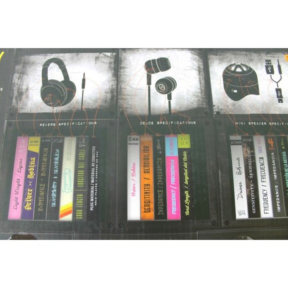 New Wicked Audio Headphones Set The Triad Earbuds Thrasher Cord Speaker in Box - Picture 4 of 5